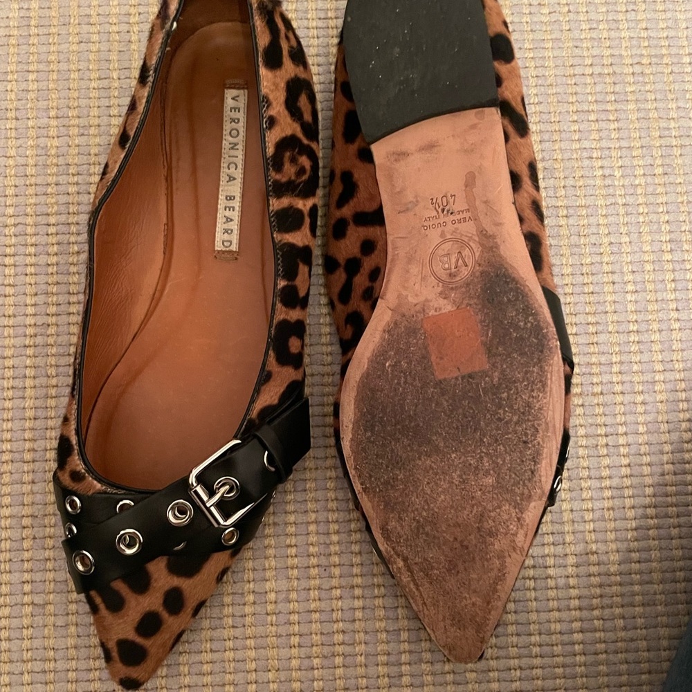 Veronica Beard Size 40.5 Cheetah Print Flats